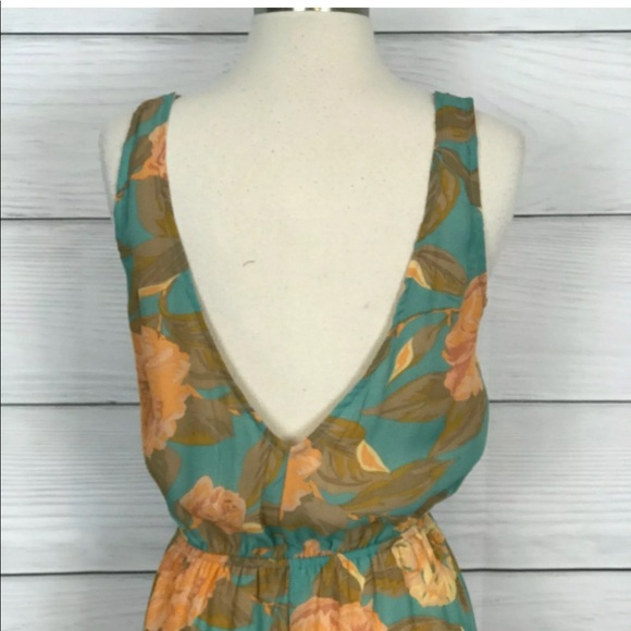 Breezy Sexy Show Me Your MuMu Green Floral Sz M - Picture 6 of 8